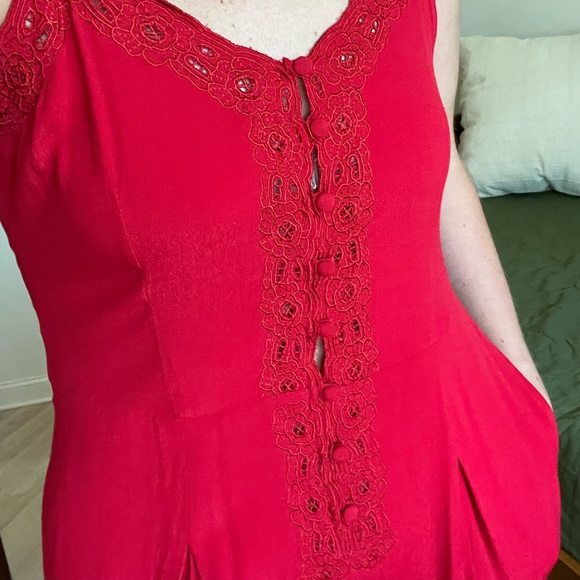 Red FP Jumpsuit - Picture 2 of 5